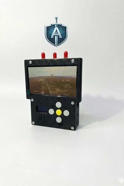 Трьохдіапазонний детектор-перехоплювач аналогового відео FPV-дронів  П-01 фото
